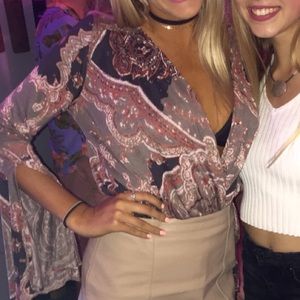 FREE PEOPLE paisley Fiona’s top